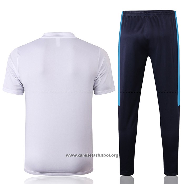 Chandal del Olympique Marsella Manga Corta 2020/2021 Blanco